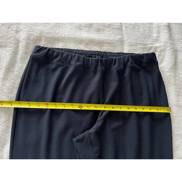 NWT $89 Coldwater Creek Sz 14 Black Pull On Casual Rayon Stretch Slim Leg Pants - Picture 10 of 12